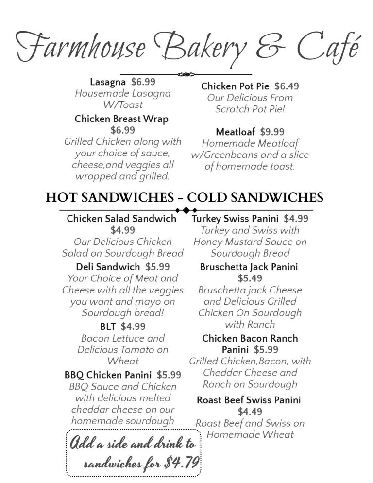 Mt. Vernon Location Farmhouse Bakery and Cafe